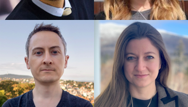 headshots of 4 faculty members