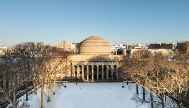 MIT dome building in winter 