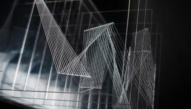 This illustration uses a layered sculpture to interpret a phenomenon that can cause a quantum circuit to perform differently than expected
