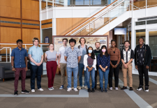 Group shot of MMIP students during a visit to MIT Lincoln Laboratory