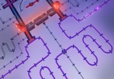 module composed of superconducting qubits that can be used to directionally emit microwave photons.