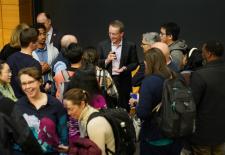 group surrounds Intel CEO Pat Gelsinger