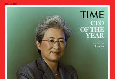woman poses in suit on TIME magazine cover