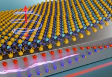 This illustration shows electric current being pumped into platinum 