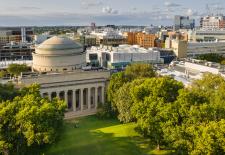 arial view of MIT campus and dome