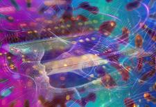 an artist’s interpretation of new optical processor for an edge device