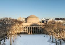 MIT dome building in winter 