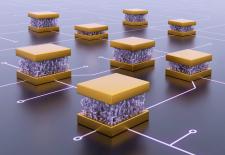illustration shows the nano-mechanical devices the researchers developed