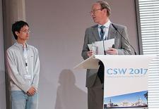 Wenjie Lu wins Best Student Paper Award at Compound Semiconductor Week 2017 in Berlin