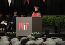 Lisa Su, AMD CEO and MTL and EECS graduate, gives PhD hooding ceremony address