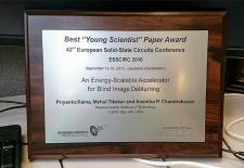Photo: Best Young Scientist Paper Award