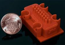A 3-D-printed manufacturing device can extrude fibers that are only 75 nanometers in diameter, or one-thousandth the width of a human hair.