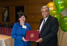 Sherene Aram receives the School of Engineering 2018 Infinite Mile Award for Excellence
